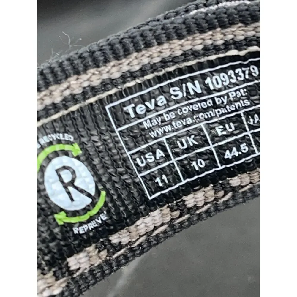 Teva Hurricane 4 Ouray Black Sport Sandals Men's 11